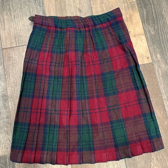 Vintage Scottish Celtic Girls Plaid Skirt Fiona McDonald Size 6 Wool Blend - Picture 7 of 8